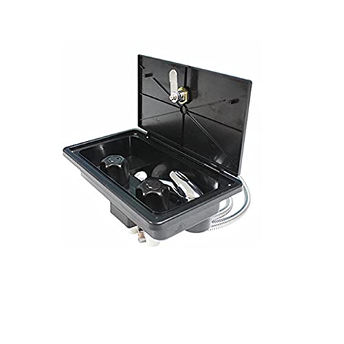YUYAOYAO Adecuado RV Zitro de Ducha Exterior Kit con Llave Grifo Manguera Camper Remolque Vaquero Ducha Barco Camper Autocaravana Accesorios (Color : 2 Switch Black)