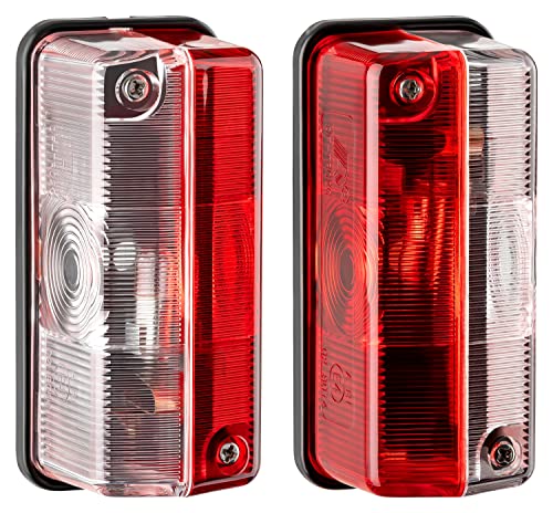 AUTOLIGHT 24 Juego de 2 luces de posición de marcador lateral, luz de posición con bombillas para caravanas, caravanas y remolques