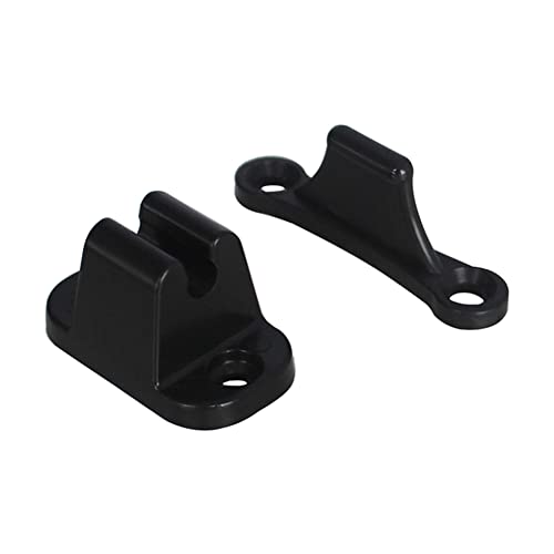 BIENKA Kit de retención de Puerta en Forma de T pestillo de retención de Puerta for Caravana Caravana Autocaravana Soporte de retención de Puerta de Barco Negro Botón