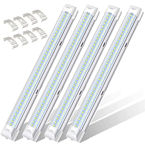Caxmtu - Barra de luz LED para Interior de 12 V, 72 LED, luz de Tira Universal para Autocaravana, autobús, Autocaravana, Interior, Cocina, baño con Interruptor de Encendido/Apagado, Paquete de 4