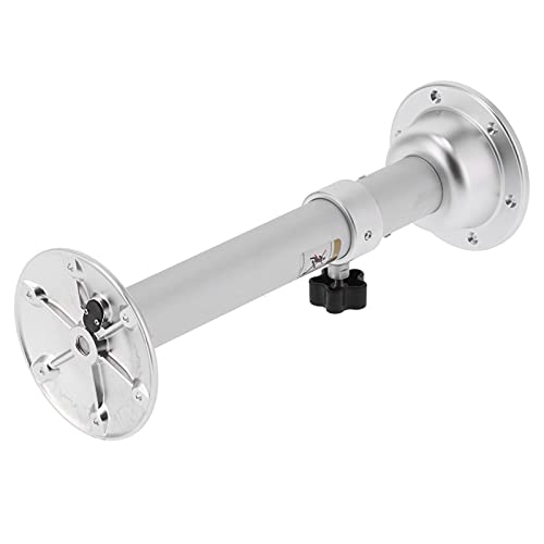 CHICIRIS Pedestal de Mesa de Aluminio Plateado, Elegante, Ligero, para Caravana, Autocaravana, Yate, 1 Ud.