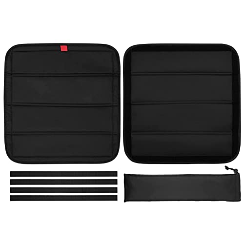 Cortina de día para autocaravana, cubierta de ventilación, protección solar, bloque de sombra, para camping, para ventiladores, cortina de protección solar, magnética TL233 (negro, talla única)