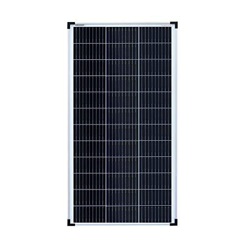 Enjoy solar Mono 100W 12V Módulo Solar Monocristalino Módulo Fotovoltaico Ideal para Autocaravana, Vivienda de Jardín, Barco.