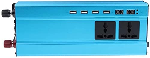 FDGSD Inversor de Corriente para automóvil de 900 W, convertidor de CC de 12 V a 240 V CA con 4 Puertos de Carga USB, Duradero y Potente para autocaravanas, Camiones, Barcos, Camping