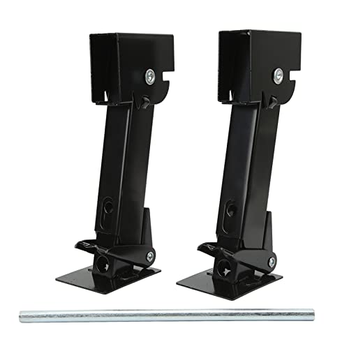 Gatos Estabilizadores RV, 2PCS 11.4in-17.9in Gatos Estabilizadores Telescópicos para Remolque con Capacidad de 1000 Lbs, Gatos Plegables con Mango para RV, Remolque, Camper