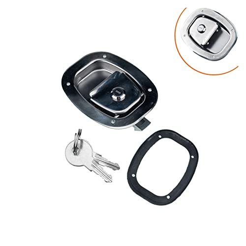 Genérico Accesorios para autocaravanas Bloqueo de Puerta de Deflector Plano óvalo, Bloqueo de Caja de Herramientas, Adecuado for autocaravanas, remolques, caravanas