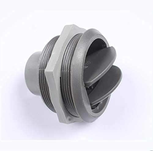 MASO Ventilación universal de salida de aire A/C, 75 mm, 7,5 cm, rejilla de ventilación de techo redonda 360 ° ajustable para RV, autobús, barco, yate, gris (2 piezas)
