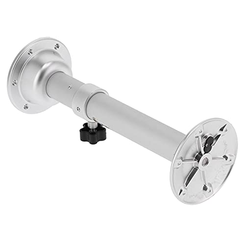 Patas de Mesa RV, Kit de Pedestal de Mesa de 19.3-28.3 Pulgadas, Pilar Plateado Ajustable con Piezas de Base de Montaje, Universal para Caravana, Autocaravana y Yate