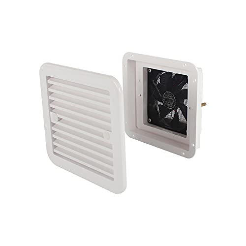 QCMYJM Accesorios de Hardware RV 24V Uni-direccional Fuerte Viento RV Ventilador de ventilación de enfriamiento Obturador de la Ventana Lateral Blanco para la Caravana Herramientas para autocaravanas