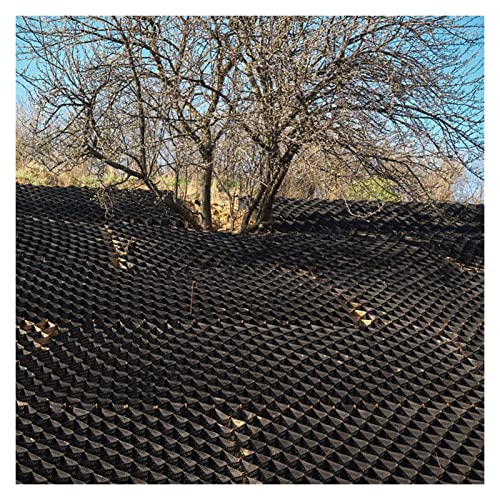 Rejilla estabilizadora de Grava Geomalla Adoquines permeables de Polietileno de 5 cm de Profundidad Rejilla de Tierra, para vehículos recreativos/Camiones Ligeros/autocaravanas Carga de conducción (