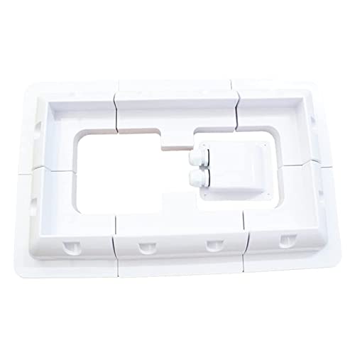 Soporte de techo solar de fijación de montaje, caja de cables, soporte ABS para caravana, autocaravana, barco, yate, autocaravana, soportes laterales