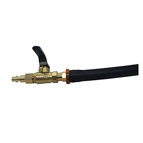 T-INGRUI Ruiting Store RV Adaptador de soplado de Invierno w válvula de Cierre 3/4"-11 Nueva Hampshire Hilo y 14"Connect Fit de Conexión rápida for la Autocaravana Trailer Travel Traveler