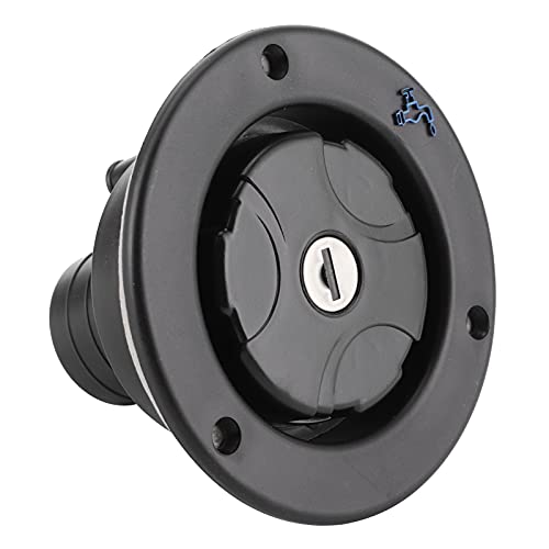 Tapa de Llenado de Agua, Tapa de Llenado de Entrada de Agua Dulce por Gravedad Tapa de Bloqueo de Agua Universal a Prueba de Fugas con Cerradura Hardware con 2 Llaves para 1.18-1.57In