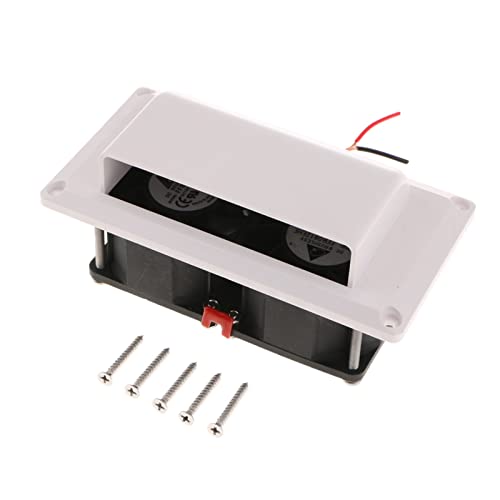 Ventilador de escape universal de ventilación lateral interior para caravana, remolque, autocaravana, 12 V CC, 25 W, impermeable para automóvil, caravana, autocaravana (color: Bianco, tamaño: A)