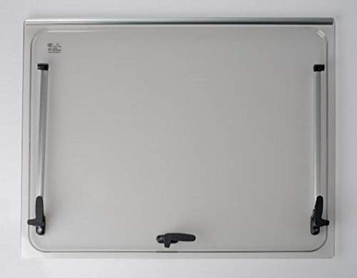 Vidrio de recambio 868x334 para ventana Seitz 900x400 - Accesorios incluidos - Autocaravana - Color: Gris