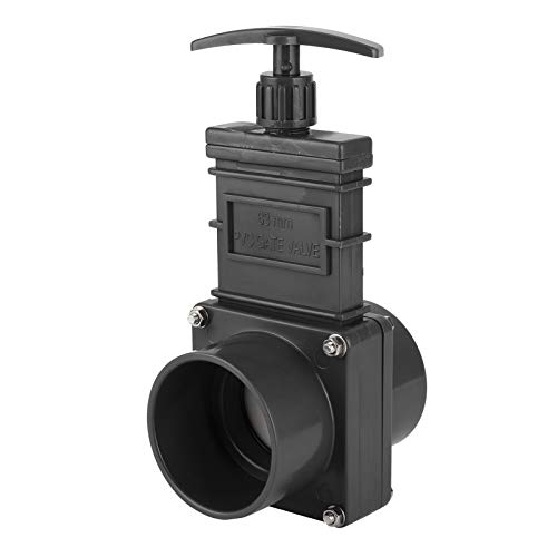Válvula de compuerta de agua, válvula de drenaje de la válvula de residuos de ABS de diámetro interior de 63 mm para autocaravana de camión de caravana RV