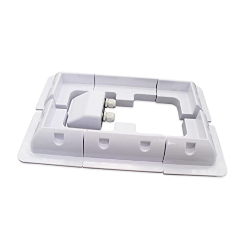 WANGMM 7pcs / Conjunto Blanco Abdominales Montaje De Panel Solar Kits De Soporte De La Entrada del Cable Gand For La Autocaravana De La Caravana RV Soporte De Techo De Vehículos De Barco