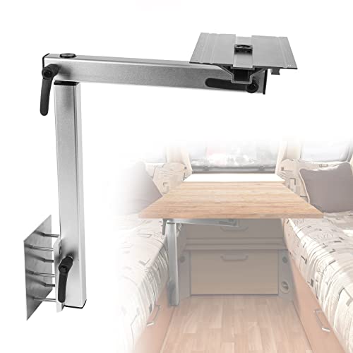 WWahuayuan Patas de mesa extraíbles Accesorios RV Rotación 360 ° Pierna de escritorio de aleación de aluminio Soporte de pierna de mesa ajustable para caravana autocaravana yate