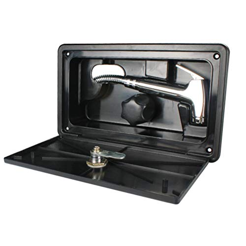 Yeeyf Kit de caja de ducha, caja de ducha de RV al aire libre, interruptor de calor, barco, autocaravana, caravana se puede utilizar con remolques de viaje, RV, 5WD y casas móviles.
