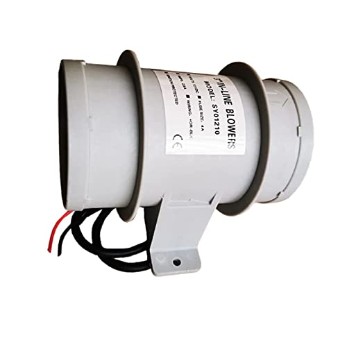 YunLeizi Extractor de baño extractor de baño de 3 pulgadas 12 V RV autocaravana