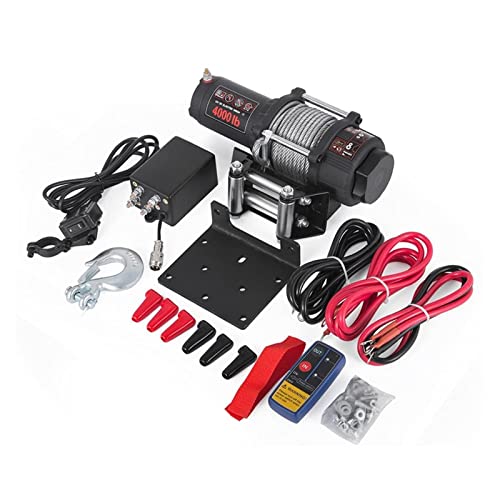 Z-SEAT Cabrestante eléctrico de 12V con Control Remoto, Cable de Acero para elevación, Herramienta de Mano para Autocaravana