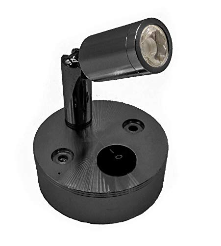 1 unids Maso 12 V 1 W LED Spot luz de lectura Caravana VAN barco autocaravana luz caliente lámpara interior sola