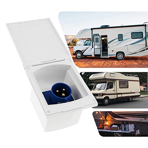 16Amp Enchufe de alimentación para caravanas,240 V, 3 Pines, Enchufe de conexión a RAS de Agua, con Cubierta para
