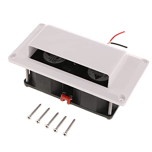 Accesorios Ventilador de Escape de ventilación de Aire de Aire secundario de la Autocaravana de Caravana con Hardware de instalación (Color : White)