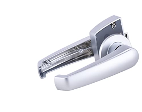 Bloqueo de Lavado Bloqueo de Inodoro for RV Bloqueo de Remolque de autocaravanas de Caravana fácil de Usar Cerradura de Puerta (Color : Silver, Size : 30-35mm)