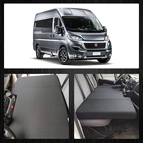 BREMER Fundas de asiento para camper, cama de conductor, compatible con autocaravana/Peugeot Boxer Facelift a partir de 2014