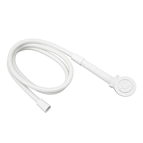 Cabezal de Ducha para Autocaravana, Juego de Ducha de Mano Manguera de 1,5 M Cabezal de Ducha de 3 Posiciones para RV Camper Van Remolque de Viaje Casa Rodante Barco (Blanco)