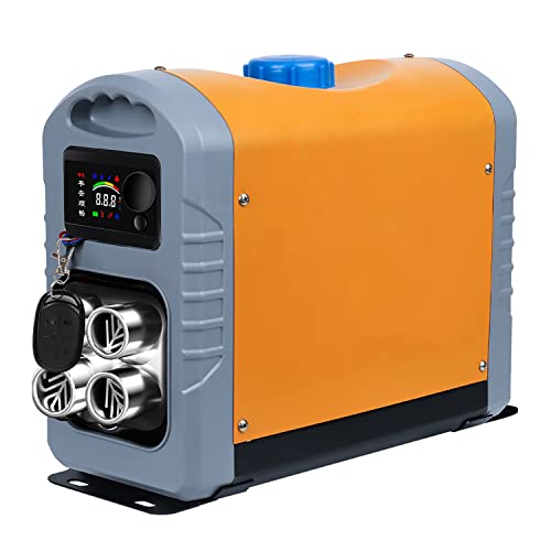 Calentador De Aire Diésel De 12V Todo En Uno Silenciador De 24V/220V Calentador De Estacionamiento Diésel Mando A Distancia con Interruptor LCD para Coche Autobús Camiones Autocaravanas Y Barcos