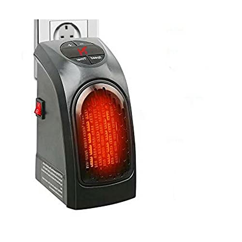 Calentadores de 400 W para Uso en Interiores Calentador eléctrico de Garaje Calentador de Espacio Personal Calentador eléctrico Digital de bajo vatio Enchufe Ventilador Hogar Caravana Autocaravana Te