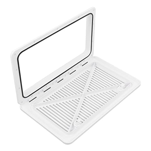 Cubierta de Ventilador de Escape, Rejilla de Escape para Autocaravana, Duradera, Duradera, Antienvejecimiento, Blanca