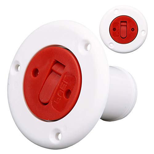 Entrada de Agua - Tapa de Llenado de Entrada de Agua | Tapones de Llenado de Cubierta de Combustible Marino RV Cubierta de Relleno de Nailon 38 Mm (1,5 Pulgadas) para Yates, Barcos, Camiones