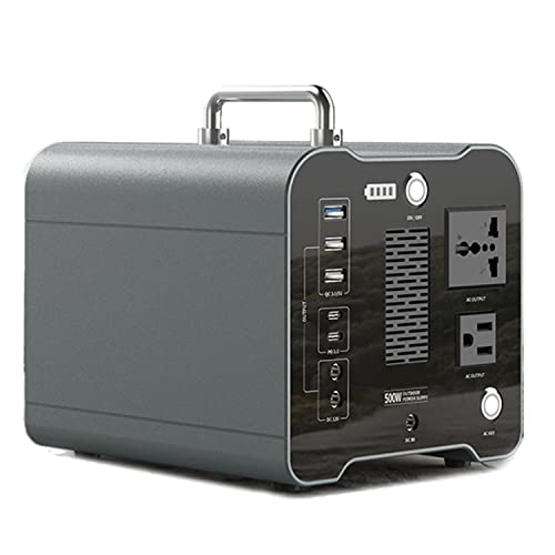 Estación de energía portátil para el hogar, Equipo de Almacenamiento de energía con generador Solar portátil con batería de Litio, con PD 60W, Tipo C y QC 3.0, para Autocaravana/Furgoneta de emergen