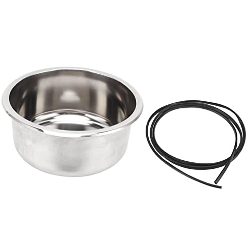 Fregadero RV de 295x130 Mm Fregadero Redondo de Acero Inoxidable 304 Fregadero de Cocina RV Individual Fregadero para Caravana Fregadero de un Solo Tazón Resistente a la Oxidación Gran Capacidad para