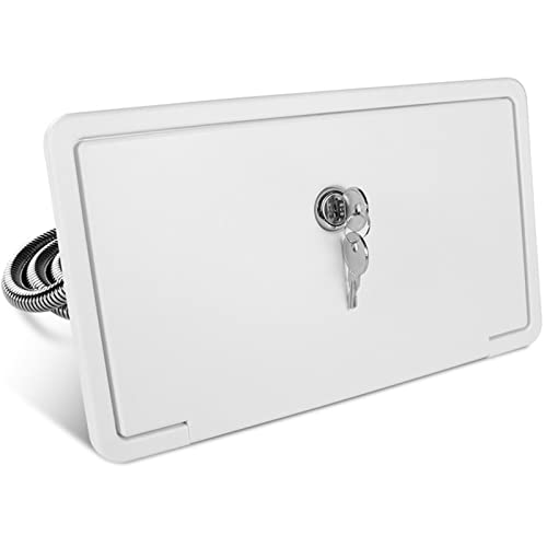 Hencik Kit de caja de ducha para autocaravana con manguera, para barco, caravana, piezas de repuesto para camping al aire libre (color: blanco)