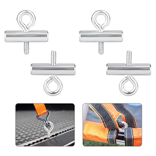Linkstyle 4 Piezas Tope de Refuerzo, Topes de Riel Toldo de Acero Inoxidable Bloqueo para Rieles de Refuerzo para Caravana, Autocaravana, Barco, RV Equipo de Tienda (8-10 mm)
