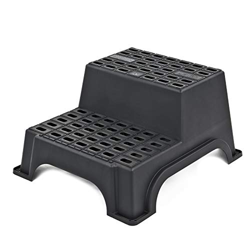 Milenco MGI Giant Double Step Doble escalón XXL plástico Negro + plástico piquetas