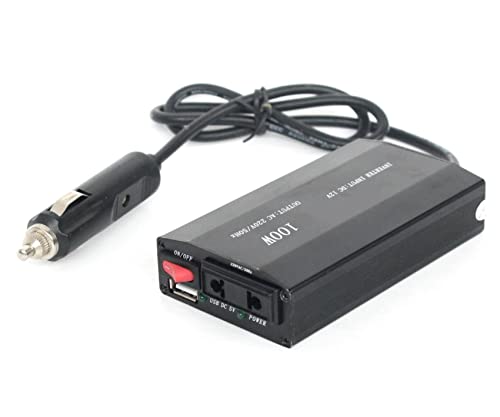 NHJYKJ Inversor de automóviles Avance de Onda sinusoidal Pura 100W, Potencia Completa, inversor de automóviles, Muebles for el hogar, conversor de Voltaje, Autocaravana