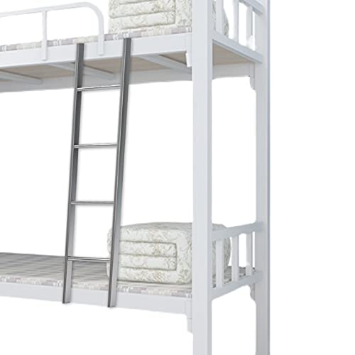 OURECO Escalera de Litera para Cama, Autocaravana/Remolque de Viaje/Caravana Autocaravana/Escalera de Litera con Ganchos de Montaje, Plata, Seguridad, Escalera Colgante/Silver/1.16M/3.8Ft