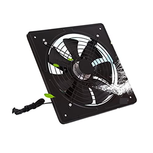 para autocaravana Extractor De Ventilación Industrial De 60W, 10 Y 12 Pulgadas, Ventilador De Escape Axial De Metal, Extractor De Aire De Alta Velocidad For Cocina Y Dormitorio ( Color : 10 inches , S