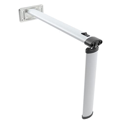 Pata de mesa desmontable 730 mm / 28,7 Soporte de mesa para caravana Superficie de apoyo grande y estable para autocaravana caravana