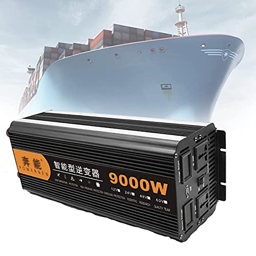 QHYTL 3200 Convertidor de Voltaje sinusoidal Puro Inversor de automóvil Convertidor de Voltaje de 12v a 220v, 1 USB y Control Remoto, Adecuado para autocaravanas, automóviles, vehículos