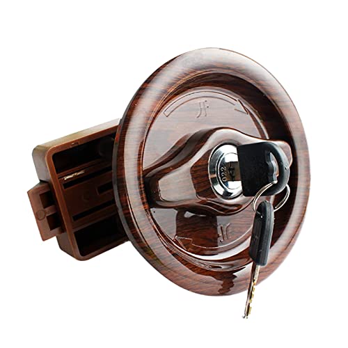 Rv Cerradura de puerta con 2 llaves establecidas baño for autocaravana Caravana de camión marino Rv Accesorios de campista for el grosor de la puerta 24-45 mm Para autocaravanas, caravanas, autocarava