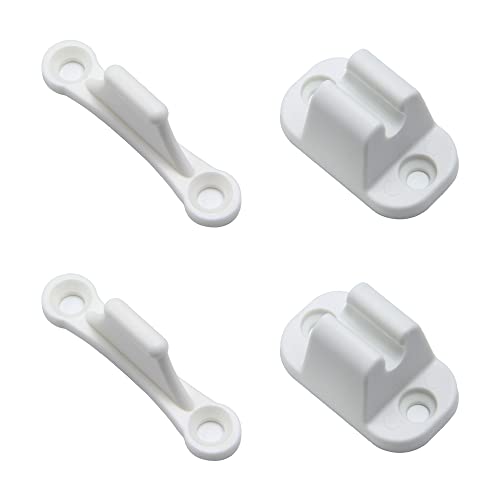 Sixfolo 2 Piezas Retenedor Puerta Caravana Blanco Caravana Retenedor en Forma de T Retenedor Puerta Caravana Goma Retenedor Puerta Autocaravana para Kit de Retención de Puerta RV, Auto