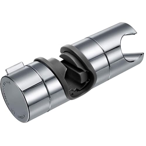 Soporte Ducha, Joyoldelf Soporte Alcachofa Ducha Ajustable 18-25mm ABS Alcachofa de Ducha Deslizante Repuesto para cabezal Cursor Brazo de sujeción 360° Rotar Bracket, Cromado