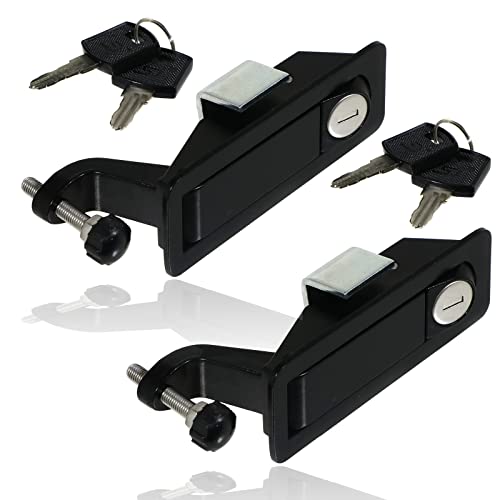 SPARES2GO Palanca de compresión con brazo con recubrimiento en polvo para armario con cerradura, para barco, caravana, autocaravana x 2