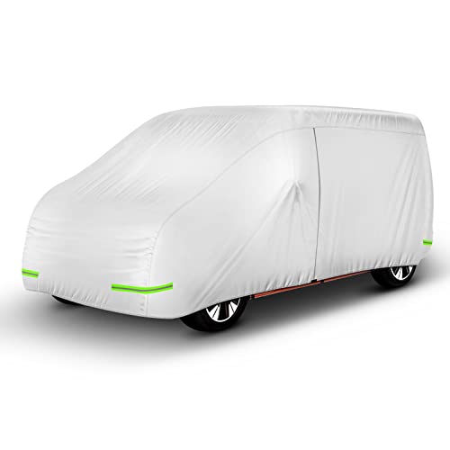 SUPAREE Funda para Caravana Cubierta Protectora Caravana Funda Autocaravana Integral Exterior Protección de Termica Granizo Anti UV Antipolvo para V-W T3 T4 T5 T6 T7 300D Oxford PU 3000mm Impermeable